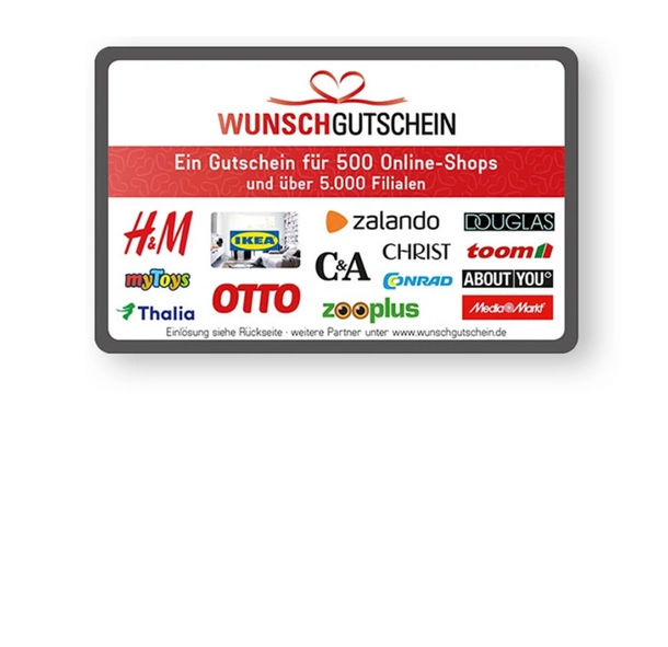 Wunschgutschein im Wert von 100 EUR